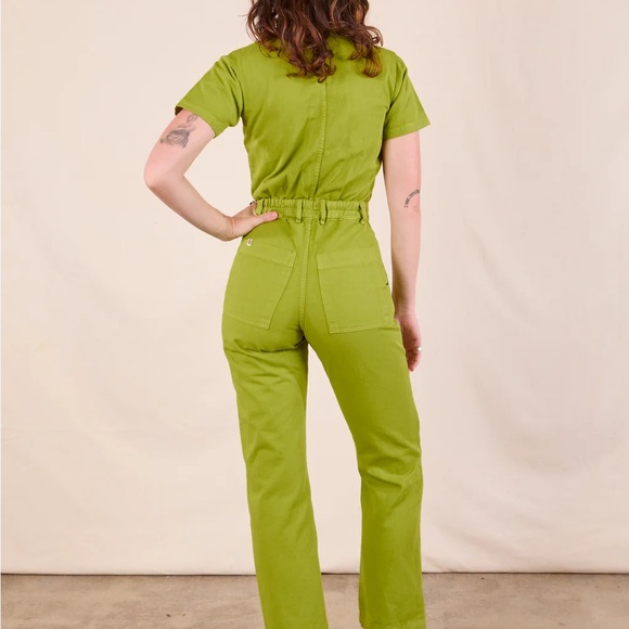 Big Bud Press Short Sleeve Jumpsuit in Gross Green - Picture 3 of 16